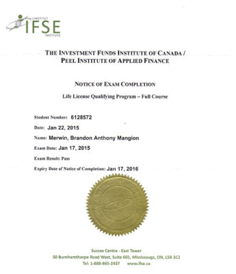 Pass Certificate First Exam